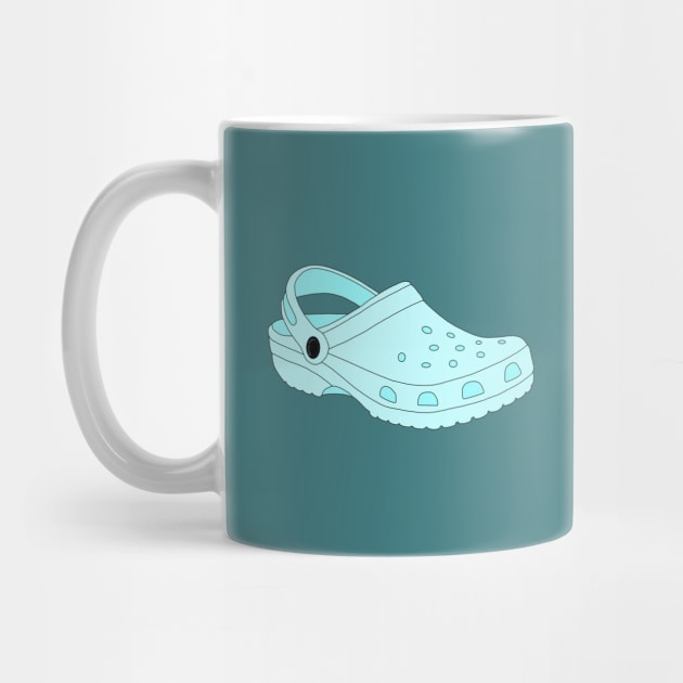 Blue Crocs Shoe by Gold Star Creative